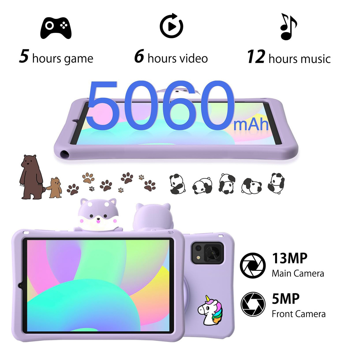 Doogee T20mini KID 4G 8.4Inches Tablet (4GB/128GB) Purple view 4