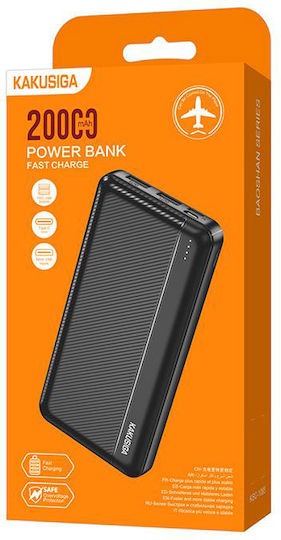 KAL Electronics KSC-1085 Power Bank 18000mAh with 2 USB-A Ports and USB-C Port Black view 3
