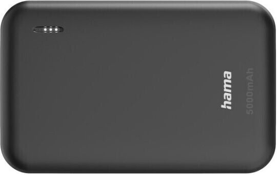HAMA Pocket 5 Power Bank 5000mAh with 2 USB-A Ports Gray vue 3