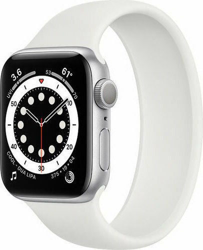 Apple Watch Series 6 Aluminium 40mm Waterproof with Heart Rate Monitor (White) view 3
