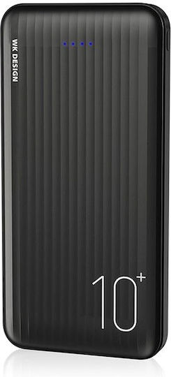 WK WP-129 Power Bank 10000mAh 10.5W with 2 USB-A Ports Black