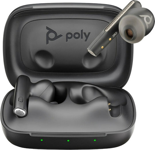 HP Poly Voyager Free 60 UC M Carbon Black Earbuds +BT700 USB-C Adapter +Basic Charge Case Bluetooth Handsfree Earphones with Charging Case Black view 2