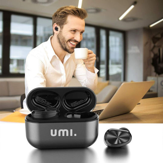 Umi W5S In-ear Bluetooth Handsfree Earphones with Charging Case Gray view 3