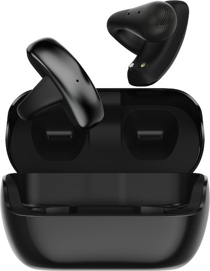 Imiki SP1 Open Ear Bluetooth Handsfree Headphones with Sweat Resistance and Charging Case Black
