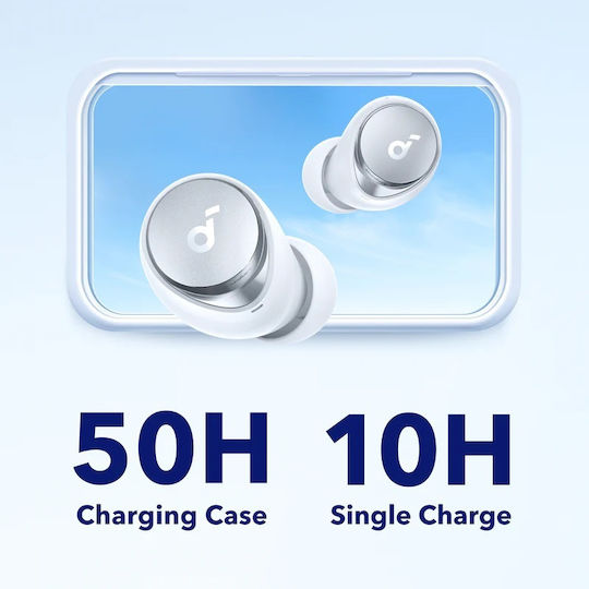 Soundcore by Anker Space A40 In-ear Bluetooth Handsfree Earphones with Charging Case White view 5
