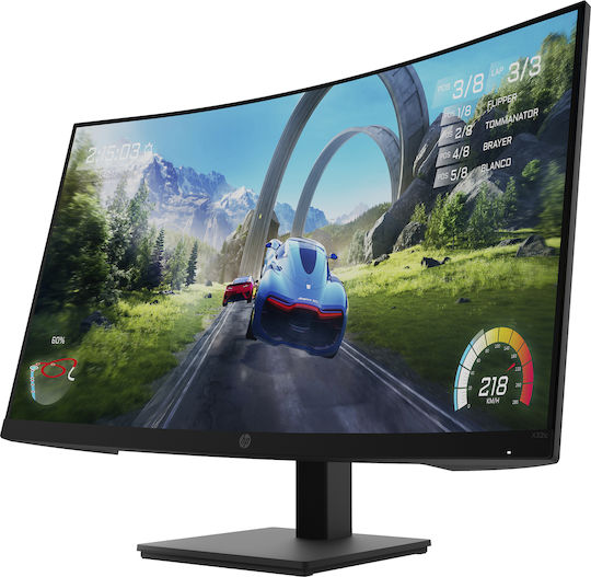 HP X32c VA Curved Gaming Monitor 31.5" FHD 1920x1080 165Hz with Response Time 1ms GTG view 5