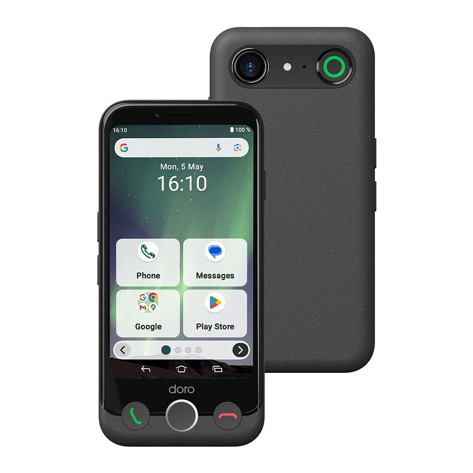 Doro Aurora A10 + Wireless Charger Dual SIM (4/64GB) Graphite view 2