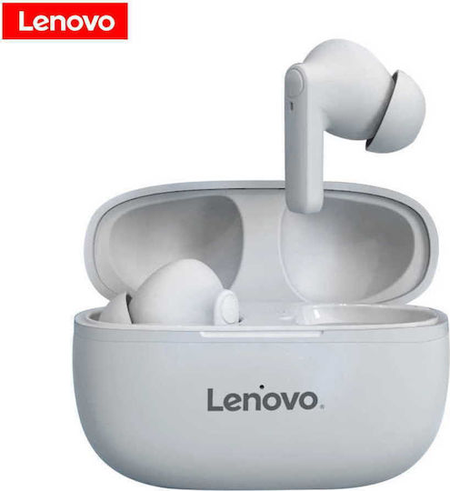 Lenovo HT05 Earbud Bluetooth Handsfree Earphones with Charging Case White view 4