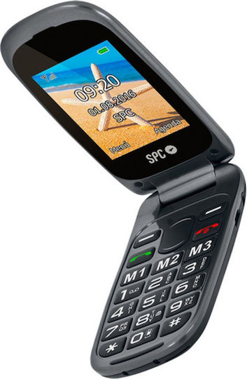 SPC Harmony Dual SIM (125MB/125MB) Mobile with Large Buttons Black view 2