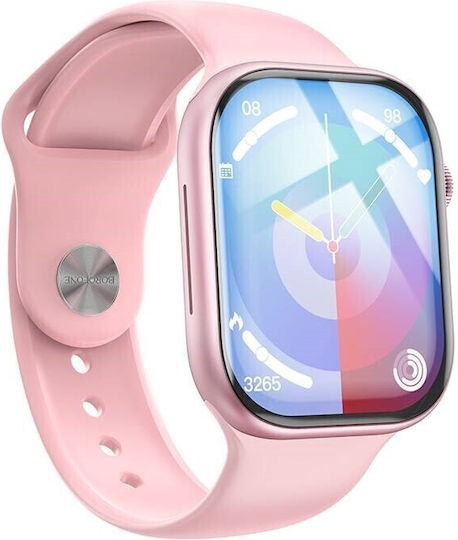 Borofone BD6 Smartwatch with Heart Rate Monitor (Pink)