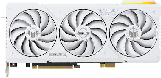Asus GeForce RTX 4070 Ti Super 16GB GDDR6X TUF Gaming BTF OC White Graphics Card view 3