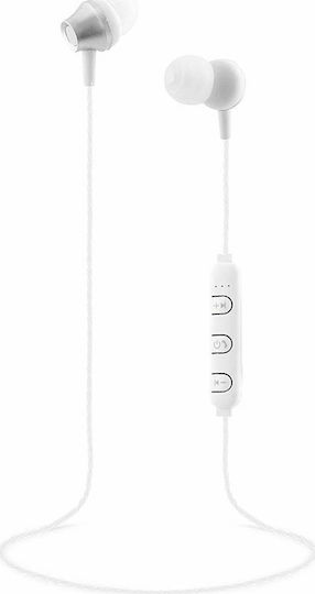 T'nB Steel In-ear Bluetooth Handsfree Earphones Silver view 1