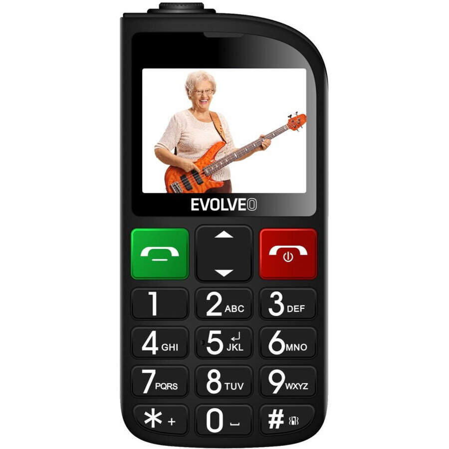 Evolveo EasyPhone FL Dual SIM Mobile with Large Buttons Black view 4