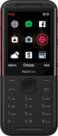 Nokia 5310 2020 Dual SIM Mobile Mobile with Buttons Black/Red view 7