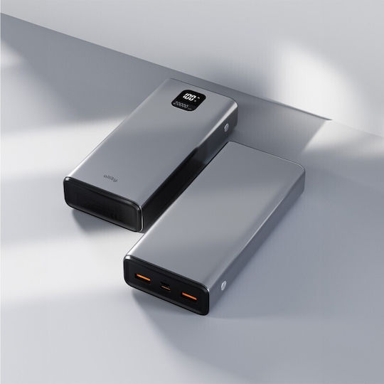 Allity APB-100 Power Bank 20000mAh 22.5W with 2 USB-A Ports and 2 USB-C Ports Power Delivery Gray view 3