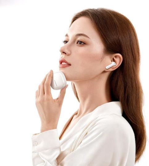 Hoco EQ33 Earbud Bluetooth Handsfree Earphones with Sweat Resistance and Charging Case White view 4