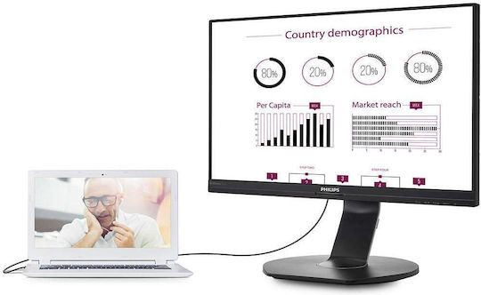 Philips 241B7QUPEB IPS Monitor 23.8" FHD 1920x1080 with Response Time 5ms GTG vue 4