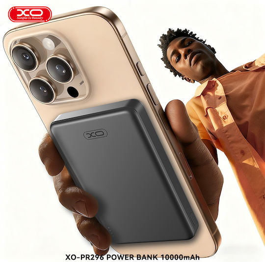 XO PR296 Power Bank 10000mAh Power Delivery Quick Charge 2.0 Quick Charge 3.0 Gray view 4
