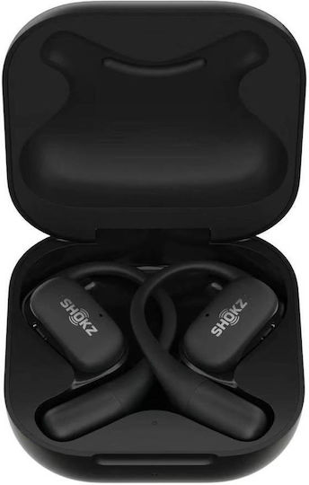 Shokz OpenFit Air Open Ear Bluetooth Handsfree Earphones with Sweat Resistance and Charging Case Black vue 6