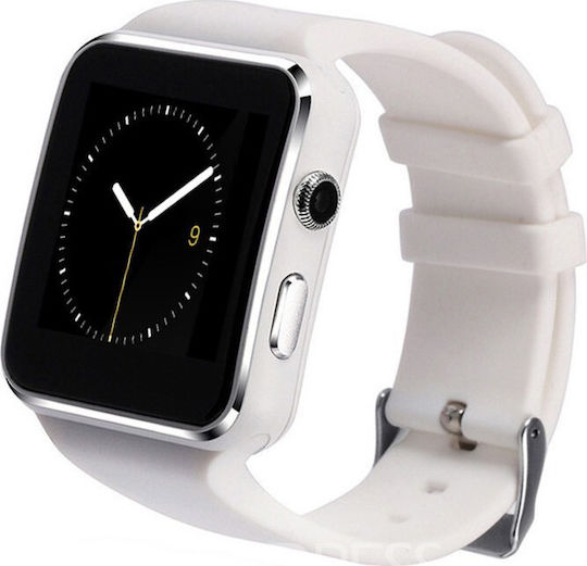 X6 45mm Smartwatch with SIM (White) view 1