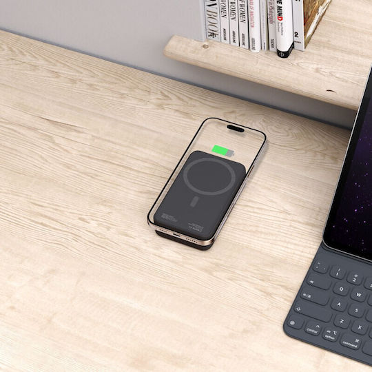 Tech-Protect PB12 LifeMag MagSafe Power Bank 20000mAh 15W with USB-A Port and USB-C Port Black view 9