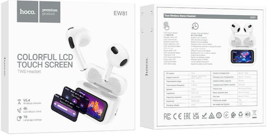 Hoco EW81 Earbud Bluetooth Handsfree Earphones with Sweat Resistance and Charging Case Transparent view 7