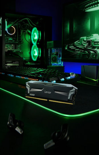 Lexar Ares RGB DDR5 32GB RAM with 2x16GB Modules and Speed 6800 for Desktop LD5U16G68C34LA-RGD view 9