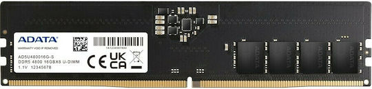 Adata DDR5 with Module 1x16GB and Speed 4800 for Desktop AD5U480016G-S view 2