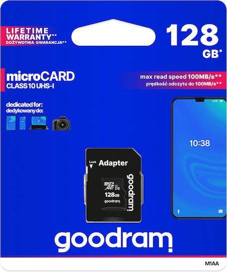 GoodRAM Class 10 U1 UHS-I with Adapter view 1