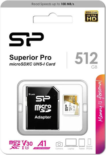 Silicon Power Superior Pro microSDXC 512GB U3 V30 A1 UHS-I 100MB/s With Adapter view 4