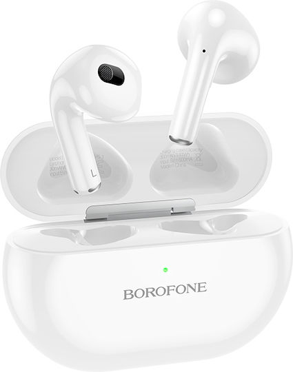 Borofone BW09 Sound Rhyme Earbud Bluetooth Handsfree Earphones with Charging Case Ceramic White vista 4