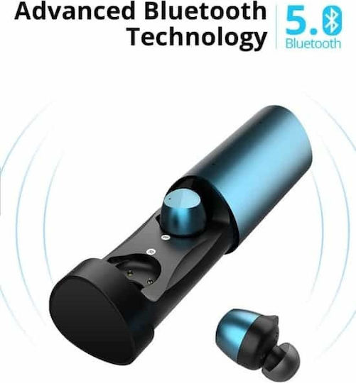 TS1 PRO In-ear Bluetooth Handsfree Earphones with Charging Case Silver view 3