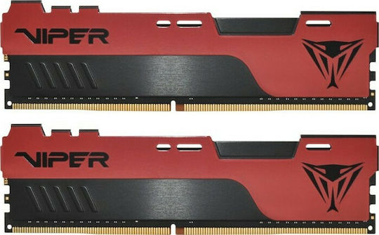 Patriot Viper Elite ΙΙ DDR4 32GB RAM with 2x16GB Modules and Speed 3200 for Desktop PVE2432G320C8K