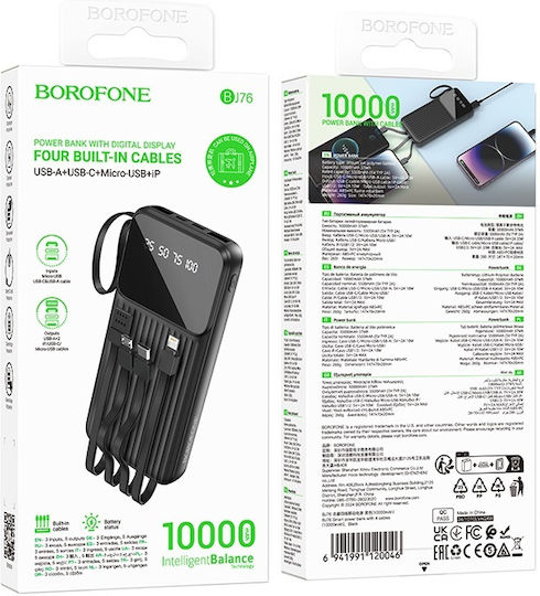Borofone BJ76 Power Bank 10000mAh Black view 2