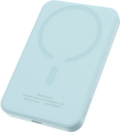 Baseus Magnetic Mini MagSafe Power Bank 5000mAh 20W with USB-C Port Blue view 3