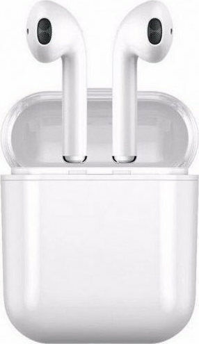 i10-Max Earbud Bluetooth Handsfree Earphones with Charging Case White view 5