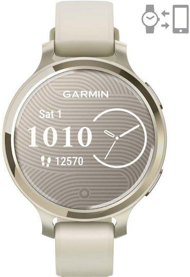 Garmin Lily 2 Aluminium Waterproof Smartwatch with Heart Rate Monitor (Gold/Bone) view 4