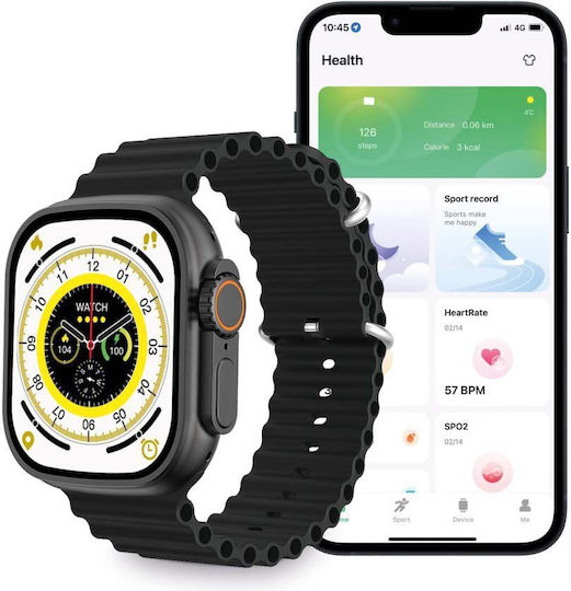 Z55 Ultra Smartwatch with Heart Rate Monitor (Black) view 4