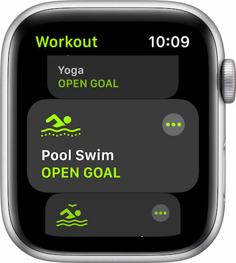 Apple Watch SE Cellular Aluminium 44mm Waterproof with eSIM and Heart Rate Monitor (Silver & Deep Navy Sport Loop) view 9
