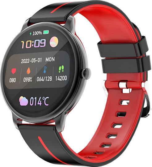 Dynamic Style Collection Smartwatch Idealstore 1.43 Inch Hd Amoled Display Bluetooth Call Message Handling Nfc Heart Rate Sleep Monitoring Voice Assistant Built-in Speaker Microphone Ip67 Alarm Android-ios Long Battery Black