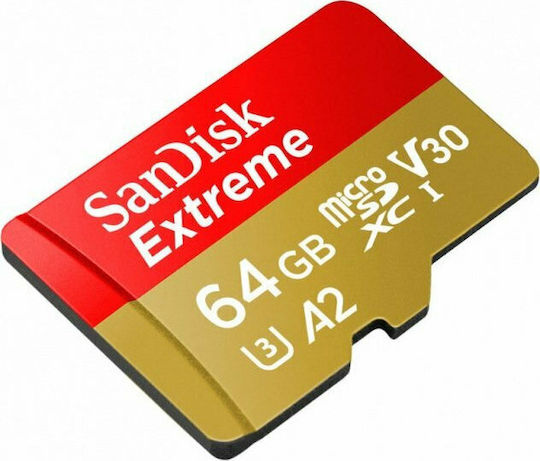 Sandisk Extreme microSDXC 64GB U3 V30 A2 UHS-I 160MB/s with Adapter view 6