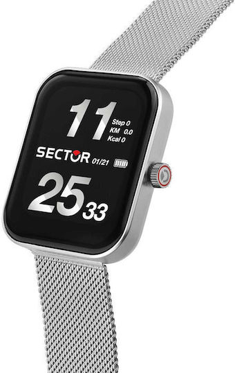 Sector S03 Pro Light Bracelet Gift Set Stainless Steel Smartwatch (Silver) view 3