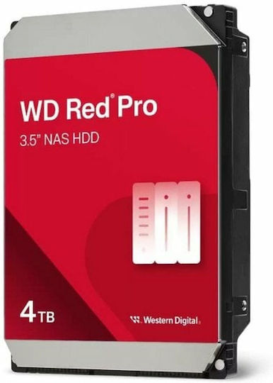 Western Digital Red Pro 4TB HDD Hard Drive 3.5" SATA III 7200rpm with 256MB Cache for NAS WD4005FFBX view 3