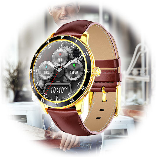 Manta SWT06BP Smartwatch with Heart Rate Monitor (Brown) view 9