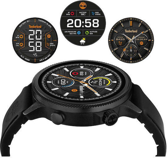 Timberland Trail Force S1 48mm Smartwatch with Heart Rate Monitor (Black) view 6