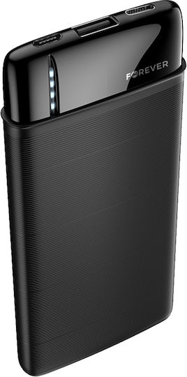 Forever TB-100S Power Bank 10000mAh with USB-A Port Black vue 3