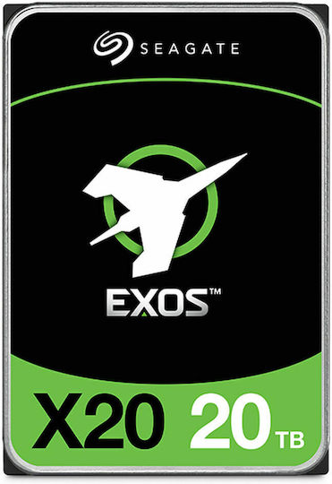 Seagate Exos X20 20TB HDD Hard Drive 3.5" SATA III 7200rpm with 256MB Cache for Server ST20000NM007D