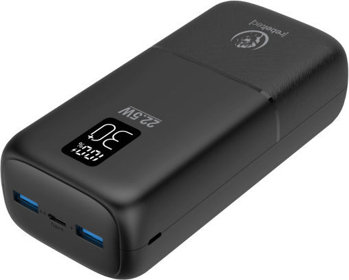 Rebeltec P30 Power Bank 30000mAh 22.5W with 2 USB-A Ports and USB-C Port Power Delivery Black view 4