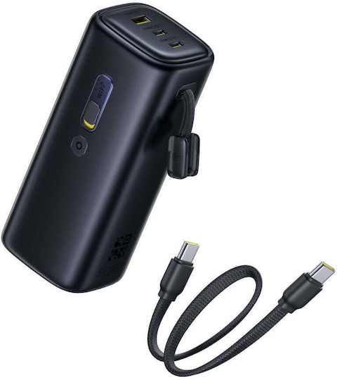 Baseus EnerGeek GX11 MiFi Power Bank 20000mAh 67W with USB-A Port and 2 USB-C Ports Black view 5