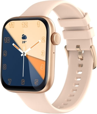 P59 2.01 Inch Color Screen Smart Watch Support Heart Rate Monitoring Blood Pressure Monitoring Blood Oxygen Monitoring Rose Gold view 1